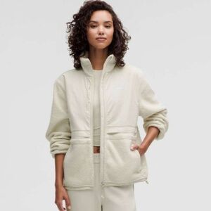Lululemon Cinch-Waist Fleece Jacket - Bone
